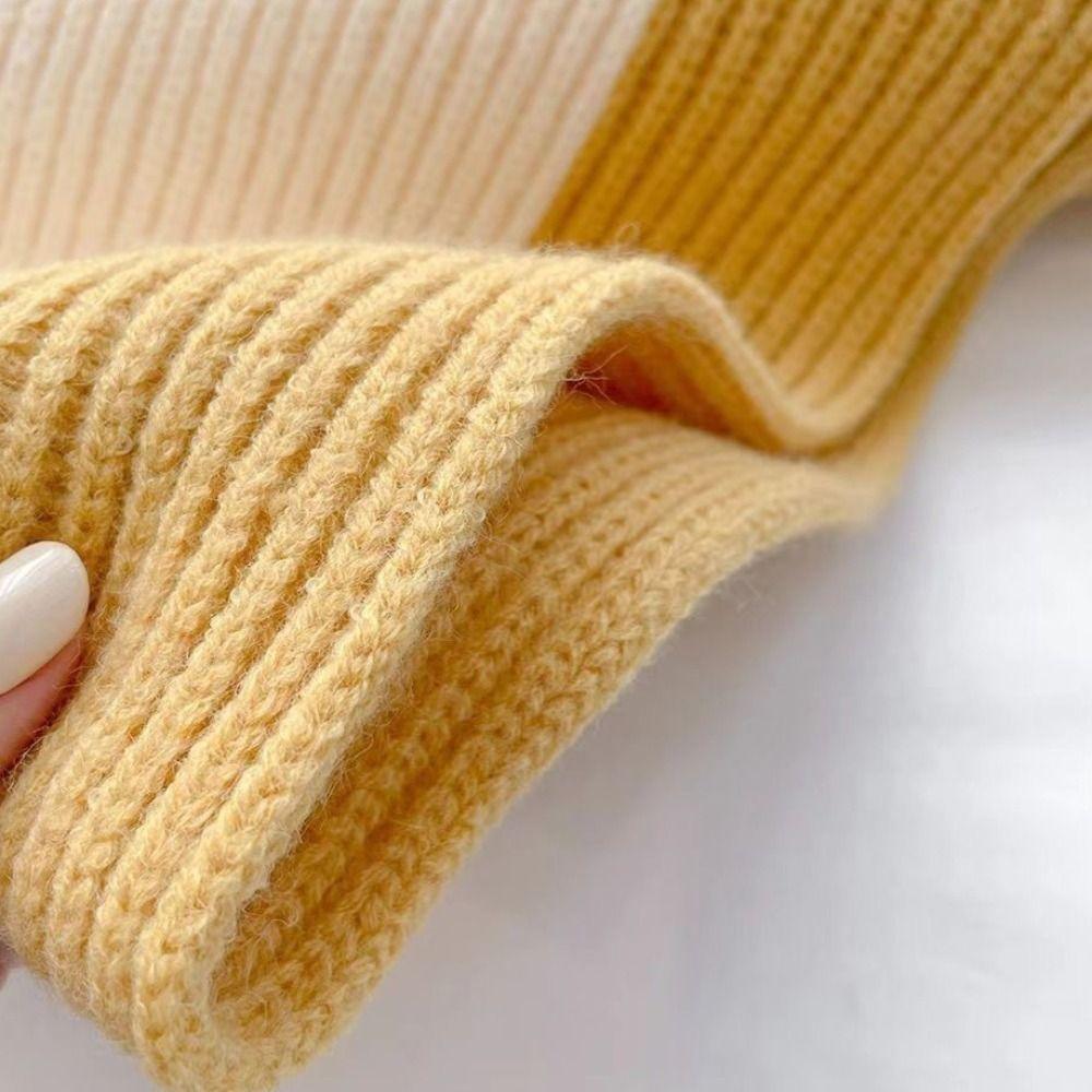 Аксессуары для одежды в корейском стиле Шарф контрастного цвета Осень-зима Шаль Шарф для улицы