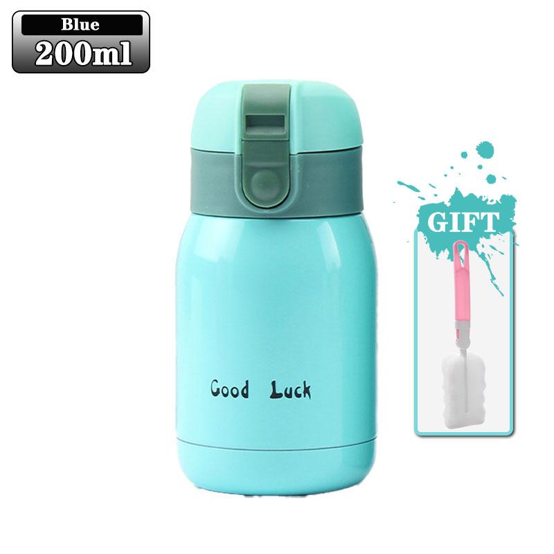 Оптовая продажа 200 мл флип-топ термокружка из нержавеющей стали одно касание детский термос бутылка фляга с кнопкой крышка