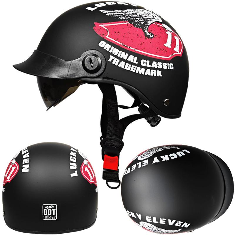 Ретро-полушлем мужской и женский электромобильный шлем для защиты головы легкий эндоскопический шлем