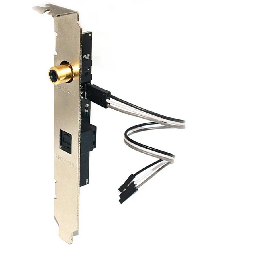 24БИТ 192КГц SPDIF Оптический Коаксиальный Цифровой Звуковой Карта Заглушка Для Материнской Платы ПК