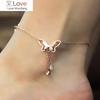 Подвеска-бабочка, браслет на ногу, цепочка для йоги, летний пляж, золото, серебро, браслет, браслеты на ногу для женщин, ювелирные изделия