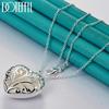 925 Sterling Silver Heart Pendant 16-30 Inch Necklace Fashion Jewelry