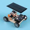 Assembled Racing Car Model Toy Easy To Assembly Wooden DIY Mini Solar Wireless Racing Car for Kids