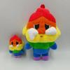 Rainbow Crying Baby Dudu Girl Keychain Doll Birthday Gift Toy Bag Pendant