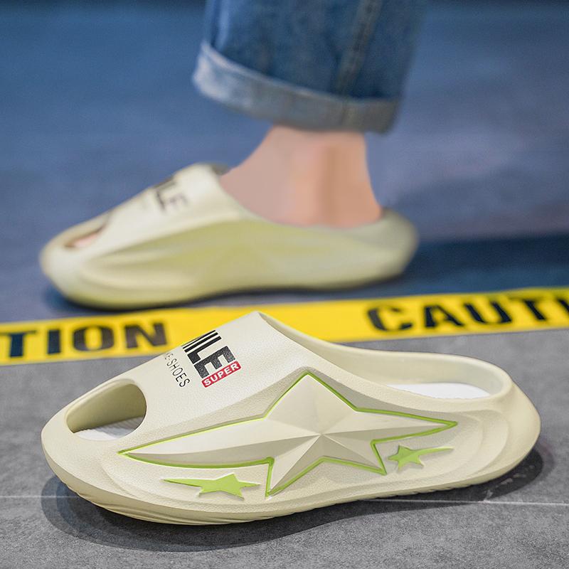 Мужские тапочки, сандалии на плоской подошве, мужская обувь на толстой подошве, мягкая и удобная, износостойкая, нескользящая пляжная обувь, модная пляжная обувь