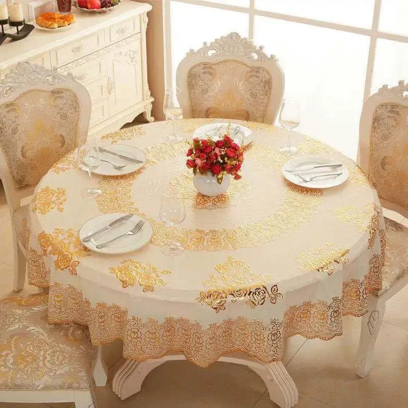 Утолщенная круглая квадратная скатерть, водонепроницаемая, маслостойкая, моющаяся, ПВХ коврик для стола, простая скатерть для бытовых обеденных столов