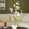 1x пасхальная ветка дерева Happy Decoration Декоративные яйца Picks Искусственный цветок
