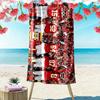 Chiefs Players Print Beach Towel, Large Soft Quick Dry Towel for Beach Camping Swimming