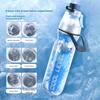 500ML Sports Water Bottle Insulated Bike Water Bottle with Spray Mist Portable Leak-Proof Cold Water Bottle for Gym Cycling Climbing