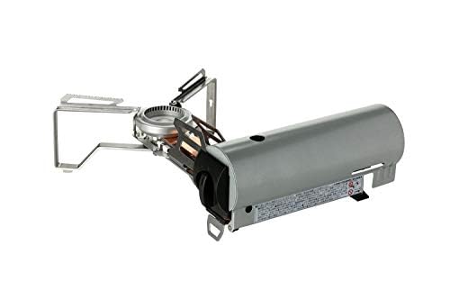 Snow Peak ДОМ И КЕМПИНГ Горелка (Серебристый, GS-600SL) - Компактная настольная газовая плита для кемпинга и приготовления пищи на открытом воздухе (Включает наклейку)