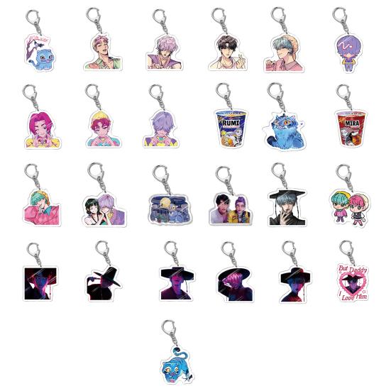 Корейский Поп Мультфильм Шарм Акриловый Аниме Персонаж Мальчик Тигр Брелок Шарм Милый Шарм для Сумки Рюкзака