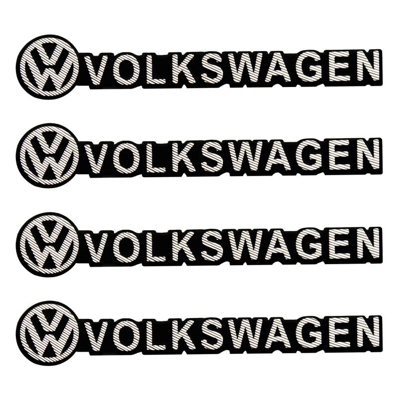 Car Audio Decorate 3D Aluminum Emblem Badge Sticker Decal Accessories For Volkswagen VW R GTI Golf Polo Passat b6 Tiguan Beetle zh5