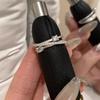 Кольцо с цирконами в стиле легкой роскоши, кольцо Super Flash, нишевый уникальный дизайн, кольцо на указательный палец, женское