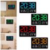 Digital Wall Clock Home Decor Large Display Humidity Display 12/24 LED Alarm