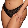 ZOE Plus Size Black Lace Panties - Le Désir - Thongs and Panties