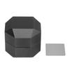 Octagonal Billiard Chalk Storage Box 2 Layer Aluminum Chalk Holder Billiard Accessories for Sports Black