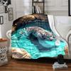 White Tiger In Pool Home Customize Your Name Blankets Soft And Cozy For All Seasons Perfect For Picnics Sofa Office Bed Living Room Ideal Gift For