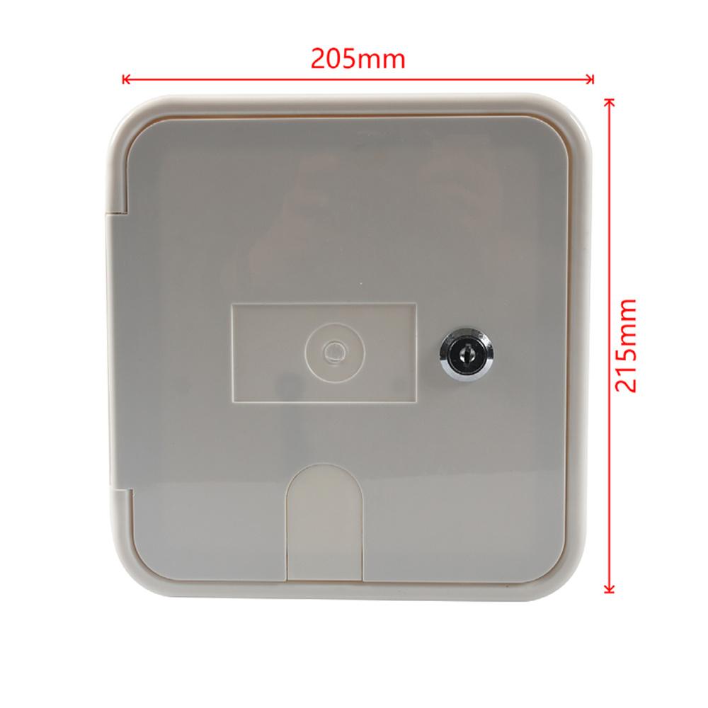 White RV Electrical Cord Access Door Camper Trailer Power Cable Hatch W/ 2 Keys