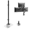 ACCURTEK Universal Monitor Pole and 40kg Weight 81cm 35mm Reinforced Compatible with Tabletops Arm, Support, Capacity, Length, Diameter, Base, 10-80mm