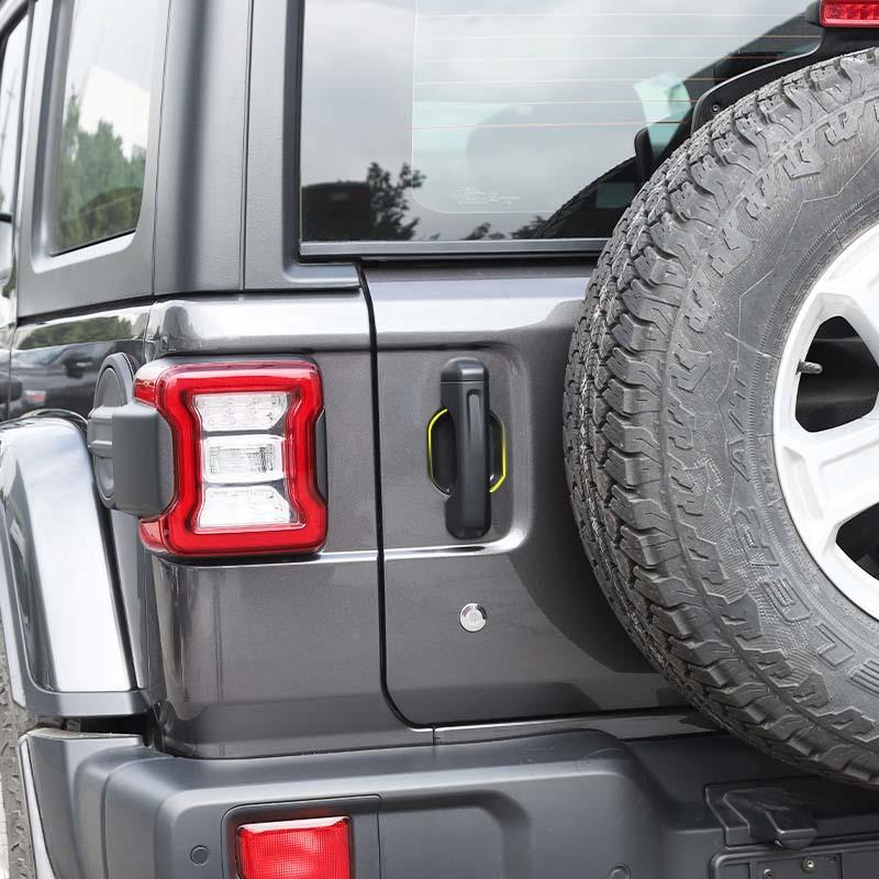 ABS ручка автомобиля наклейка в виде ракушки внешняя дверь чаша декоративная крышка для Jeep Wrangler JL 2018 Up 4-дверная версия Внешние аксессуары