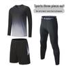 Unisex Quick-Dry Long-Sleeve Sports T-Shirt Set for Running and Fitness