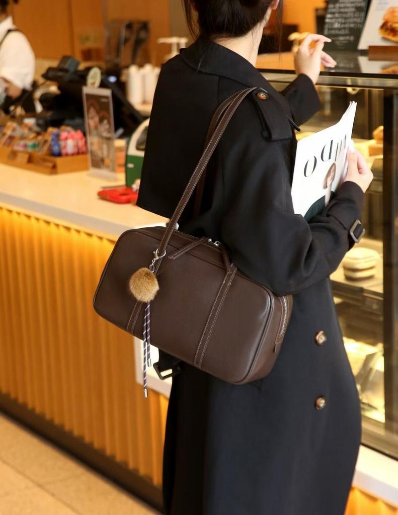 Кожаные женские сумки, высококлассные сумки через плечо, женские осенне-зимние новые ретро-модные женские сумки, повседневные сумки-мессенджеры для поездок на работу