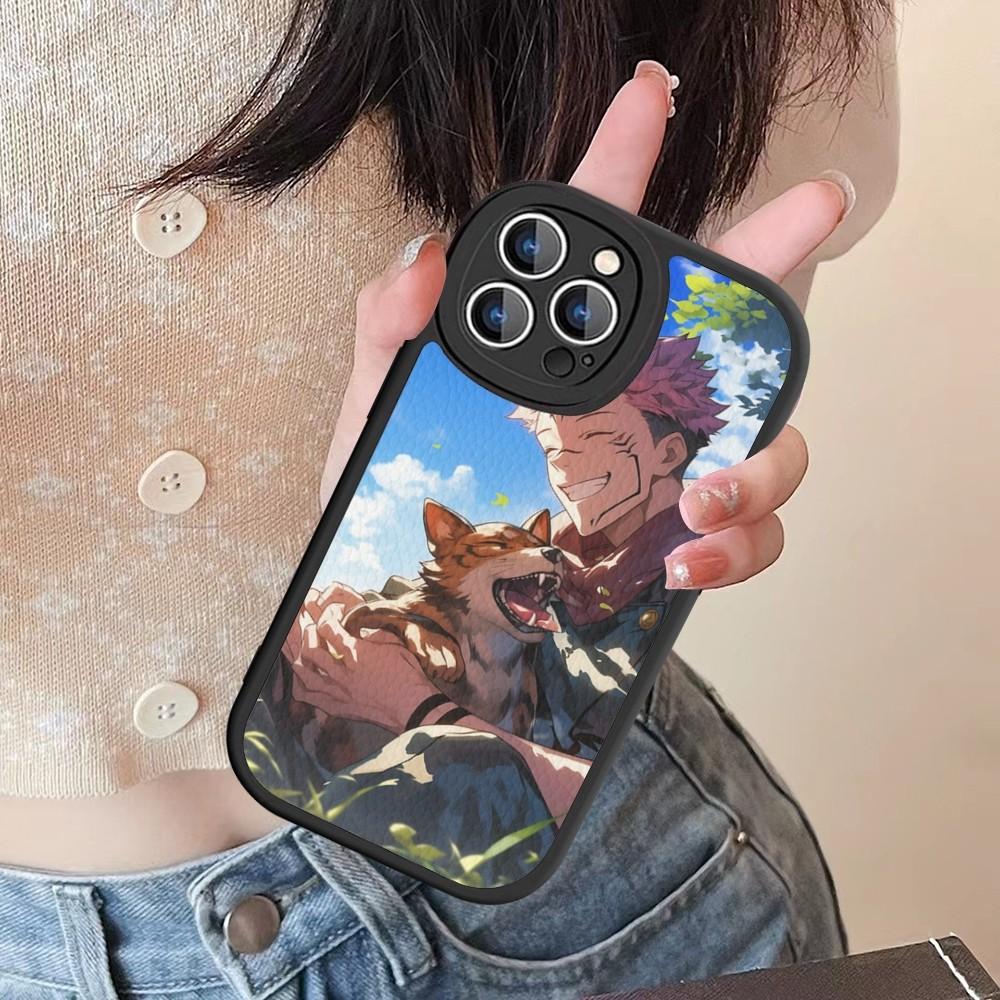 Чехол для телефона Jujutsu Kaisen Рёмен Сукуна Жесткая Кожа Для IPhone 16 15 14 13 12 Mini 11 14 Pro Max Xs X Xr 7 8 Plus Fundas