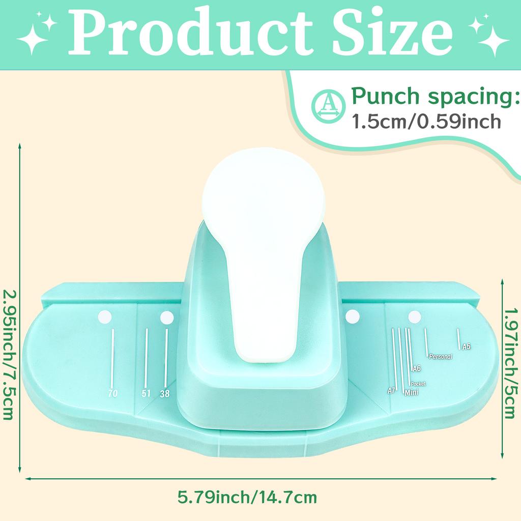 Дырокол для планера на 3 и 2 отверстия, с грибовидным краем, декоративный дырокол для краев, резак для бумаги для скрапбукинга, изготовления открыток