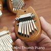 Mini Portable Wooden 8-tone Kalimba High-quality Exquisite Finger Thumb Piano Marimba Music Accessory Pendant Gift