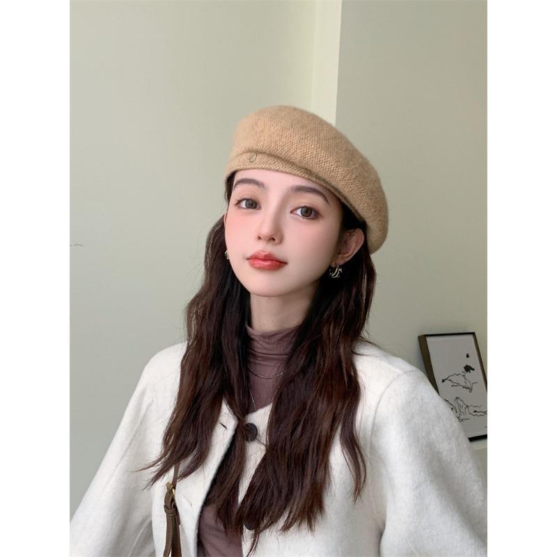 Берет женская шляпа весна осень мода маленькая голова талия шерстяная японская корейская универсальная шляпа тыква осень зима шляпа художника