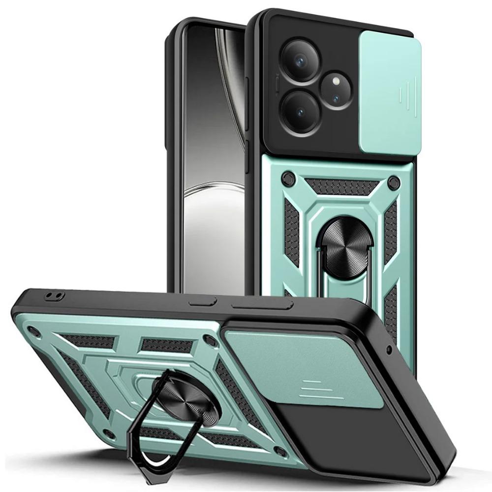 Военный защитный чехол для камеры с держателем для Realme GT Neo 6 6T GT 3 N53 N55 C61 C63 C65 C67 C51 C53 C55 C35 C21Y C25Y противоударный чехол с кольцом-подставкой
