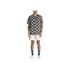 Vans Рубашка Moore Plaid Button-down Classic с коротким рукавом Мужские рубашки черного цвета VN0008JGBWA