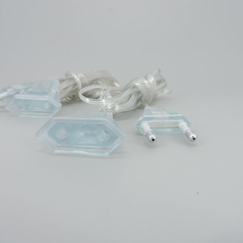 3-5 м прозрачный удлинитель для блока питания переменного тока EU LED Праздничная гирлянда для ночного освещения Стандартный кабель для рождественских занавесок