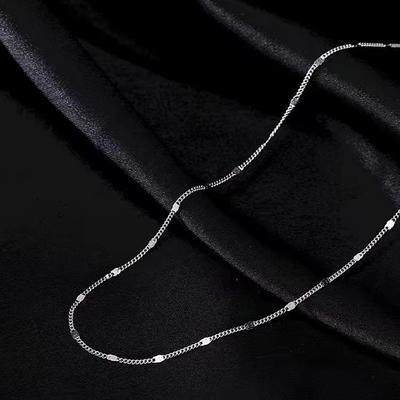 Ожерелье Wave Flash Sequin для женщин, простая индивидуальность, телесная цепочка, ключичная цепочка, шейная цепочка