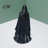 Статуэтка на Хэллоуин, 3D-печать, Женщина в черной мантии, Загадочная фигурка с капюшоном, Темный готический орнамент, Скульптура для декора дома, для рабочего стола, книжной полки,