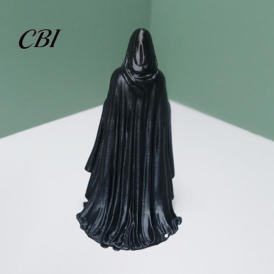 Статуэтка на Хэллоуин, 3D-печать, Женщина в черной мантии, Загадочная фигурка с капюшоном, Темный готический орнамент, Скульптура для декора дома, для рабочего стола, книжной полки,