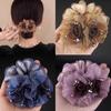 Rubber Band Headdress Flower Hair Rope Elegant Woman Updo Horse Tail Elastic Large Scrunchie  Hair Accessories for Women