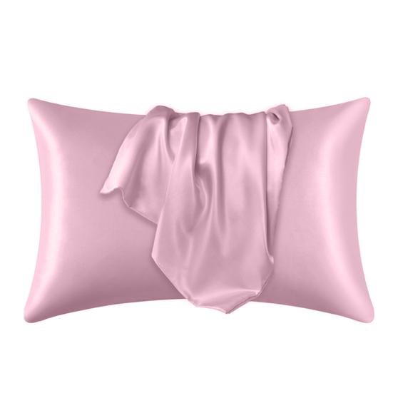 1 пара наволочек, гладкий искусственный шелк, однотонная застежка-молния, атлас, предотвращает поломку пушистости, наволочка для спальни, гостиной, дивана, наволочка