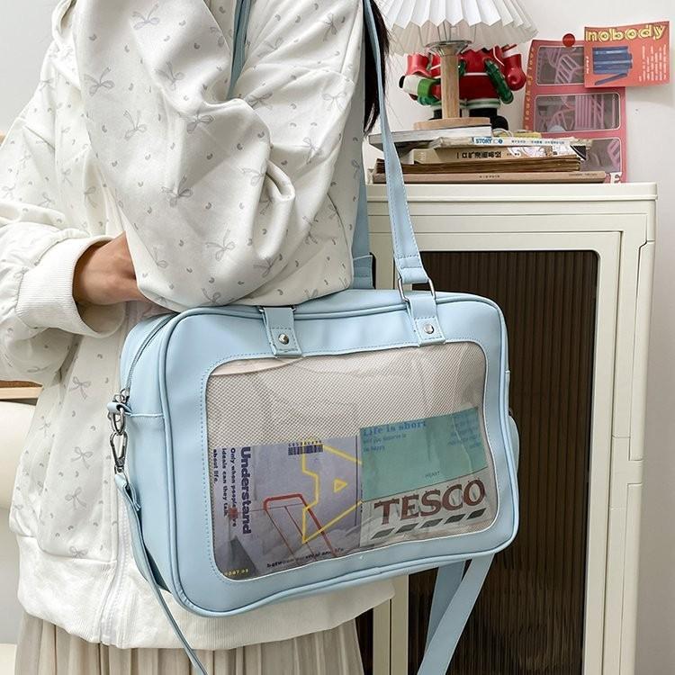 Adorable Colorful Large Tote Bag For Girls Soft Casual Jelly Design Waterproof Crossbody Style