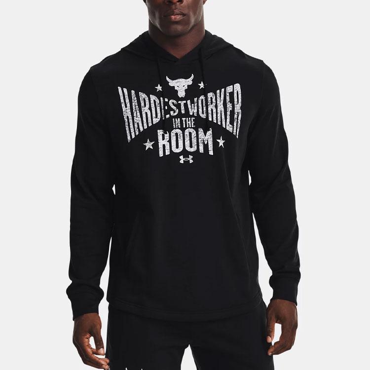 Under Armour Толстовка Terry Casual Sport Printed Men Tops Black 1370458-001