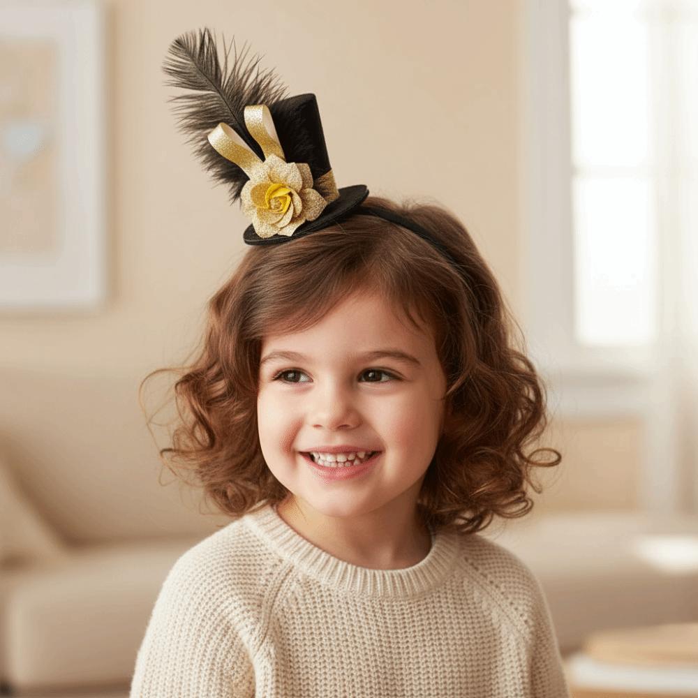 Dress Up Carnival Party Headband Vintage Knight Fascinator Top Hat Festival Fancy