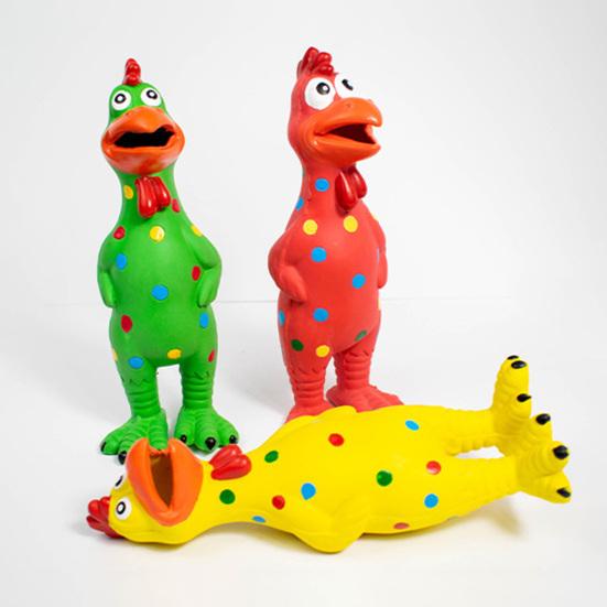 Игрушка для домашней собаки Пищащая курица Игрушка со звуком сжатия Собака Латексная Игрушка для жевания и дрессировки Товары для домашних животных