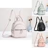 Stylish High-quality Macaron Color Backpack Fashionable Versatile Handbag With Zipper Closure
