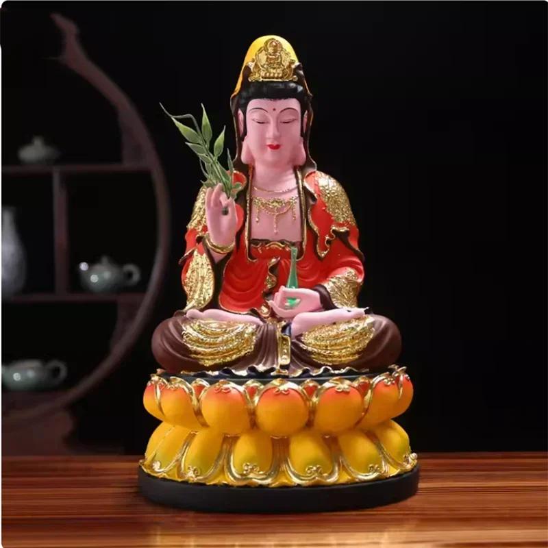 Будда Шакьямуни Кшитигарбха Бодхисаттва Авалокитешвара Статуя Будды Домашний зал Будды Предлагает украшения Мебель для дома