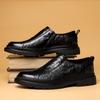 Весенние новые повседневные кожаные туфли мужские из натуральной кожи деловые туфли-оксфорды мужские универсальные лоферы для ленивых мужские модные туфли