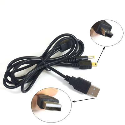 1/3/5 шт. 2-в-1 USB-кабель для передачи данных и зарядки, подходит для PSP 1000 2000 3000, разъемы для игровых аксессуаров