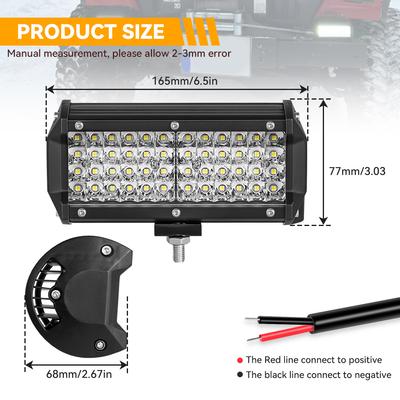 Автомобильный рабочий свет LED Внедорожный 4x4 Прожекторы Противотуманная фара Диодная фара Внедорожник Квадроцикл Трактор Лодка Грузовики Экскаватор Световая балка 12В 24В