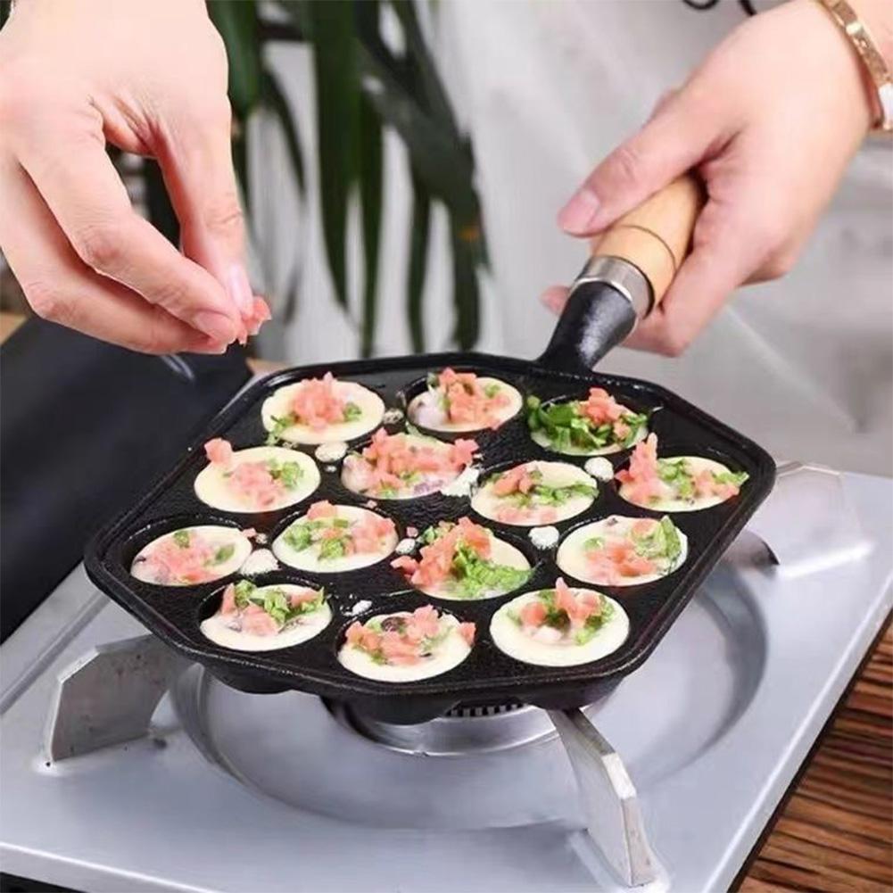 14 отверстий Takoyaki Maker Антипригарная машина для выпечки осьминогов Пластина для шариков осьминога Домашняя кулинария Формы для выпечки Поднос для форм Кухонные гаджеты