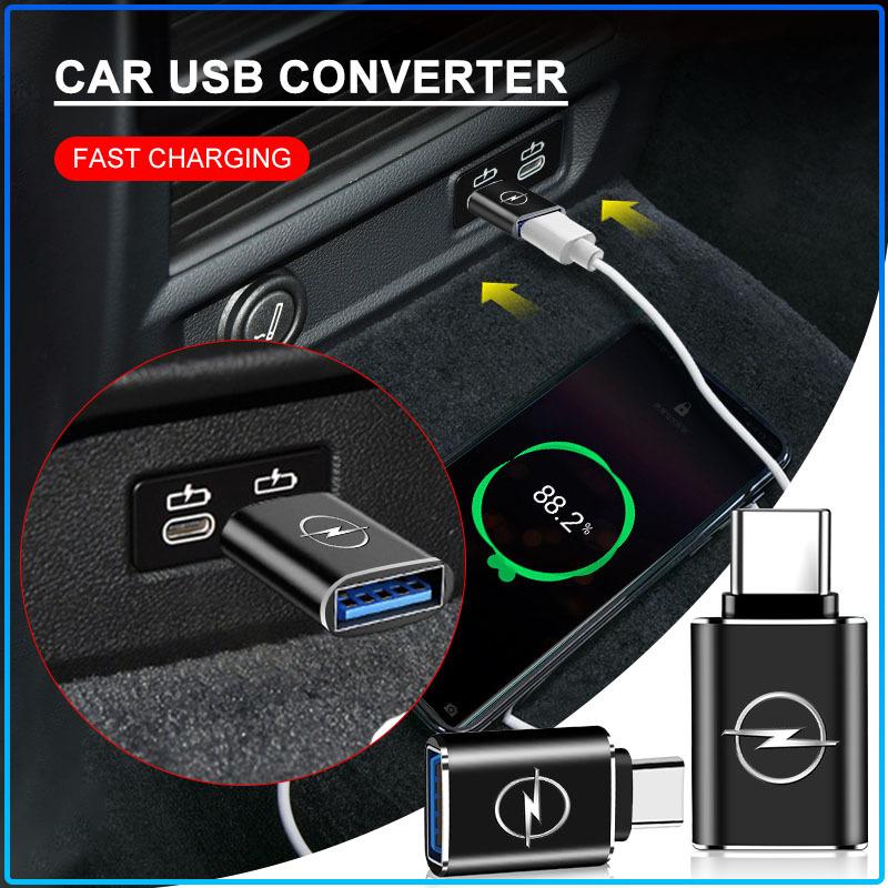 Автомобильный адаптер Type-C на USB 3.0 Автомобильный конвертер Детали интерьера Для Opel Astra C G H Insignia J K Zafira B Corsa Vectra C Corsa C