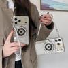 Мягкий ручной чехол для камеры с гальваническим покрытием и стразами для Apple iPhone 17 Pro Max